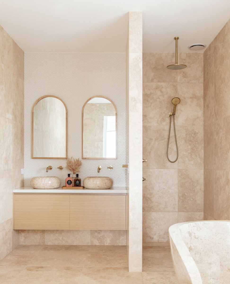 Timeless Travertine Bathroom Tile Ideas -  ways to create the